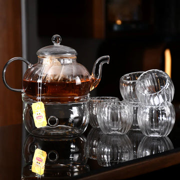 أكسفورد - طقم شاي - دبل جلاس 9قطع