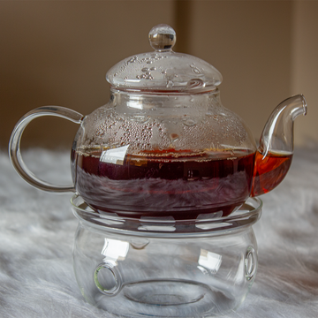 أكسفورد -طقم براد دبل جلاس بالقاعدة و 6 فنجان 