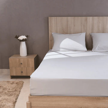 سينزو - طقم ملايات سرير رمادية  - 3 قطع - 180×200 سم