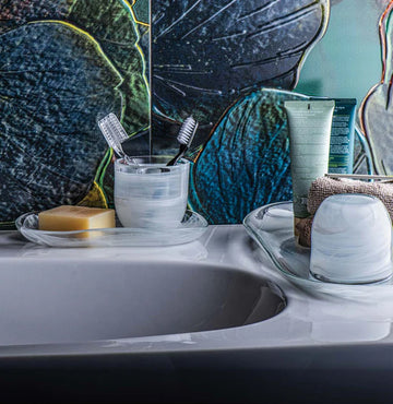 أرداكام  طبق تقديم بيضاوي أطلس  أبيض  ٢١×١١.٥ سم  زجاج