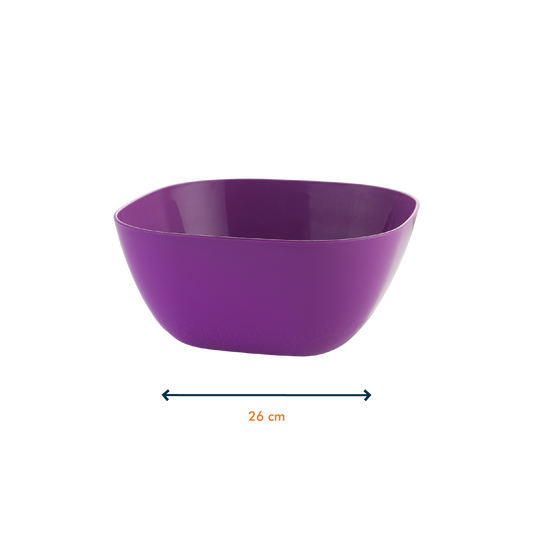 ام ديزاين بولة سلطة كبيرة مربعة 26سم - بنفسجي