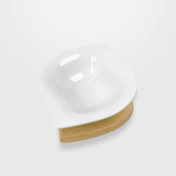 سينز - وعاء سلطه خشبي من الخشب و البورسلين